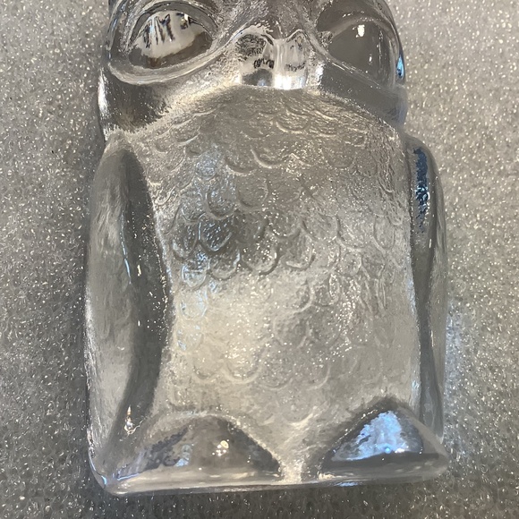 Nachtmann Riedel Bavarian Crystal 4" Owl Paperweight Clear Vintage - Picture 8 of 10